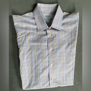 Charles Tyrwhitt Men's Colorful Checkered Button Down Shirt 17.5/36